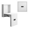 Folding Wall-Mounted Shower Seat, Fold-Down Wooden Seat with Steel Frame, 200 kg Capacity for Seniors and People with Disabilities view 1