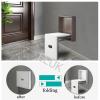 Folding Wall-Mounted Shower Seat, Fold-Down Wooden Seat with Steel Frame, 200 kg Capacity for Seniors and People with Disabilities view 2