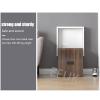Folding Wall-Mounted Shower Seat, Fold-Down Wooden Seat with Steel Frame, 200 kg Capacity for Seniors and People with Disabilities view 3