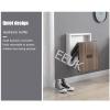 Folding Wall-Mounted Shower Seat, Fold-Down Wooden Seat with Steel Frame, 200 kg Capacity for Seniors and People with Disabilities view 4