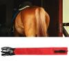 equlup Horse Tail Bag, 7.5 x 70 cm, Waterproof, Breathable, Fleece Material, Tail Protection with Fringes (Red) view 2