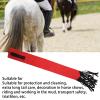 equlup Horse Tail Bag, 7.5 x 70 cm, Waterproof, Breathable, Fleece Material, Tail Protection with Fringes (Red) view 4