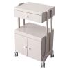 Beauty Salon Storage Cart with Drawer and Double-Door Cabinet view 1