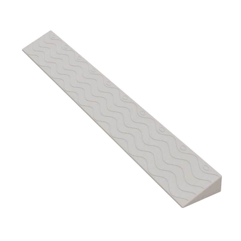 5.5 cm Cream Threshold Ramp for Wheelchairs - Rubber Door Threshold Ramp for Easy Access - Portable Ramp for Mobility Devices