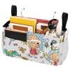 FRODOTGV Bedside Caddy, Cartoon Fairy Castle and Unicorns, White Hanging Bag for Baby Beds, Bunk Beds, Hospital Beds, Dorms, and Bed Rails view 1