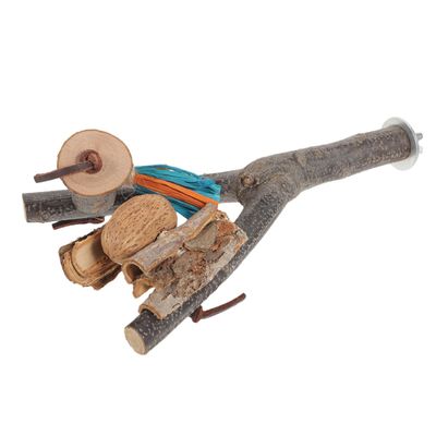 Parrot Claw-Grinding Perch for Budgies and Parrots