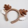 TEBIEKOY Reindeer Antler Headband with Deer Ears, Brown, 11.3 x 20 cm view 4