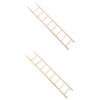 BESPORTBLE 2-Piece Wooden Parrot Climbing Ladders for Bird Cages view 1
