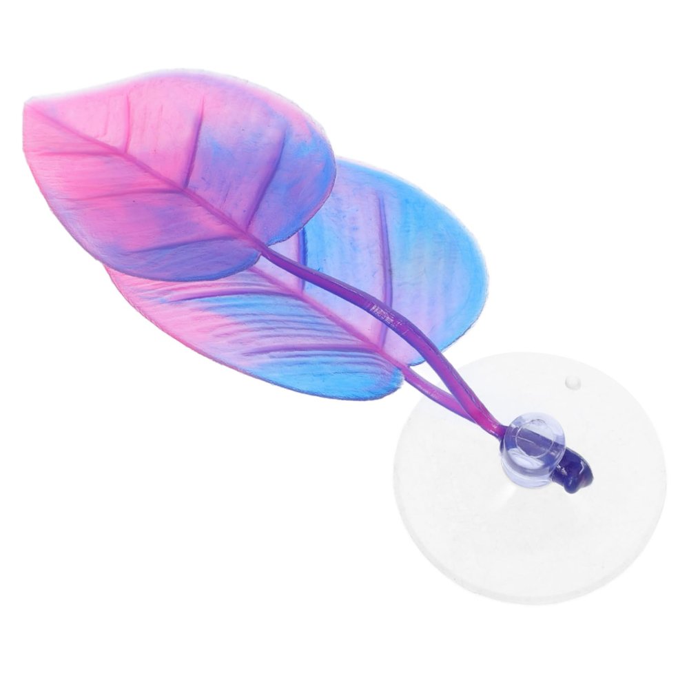 Happyyami Artificial Betta Fish Leaf with Suction Cup