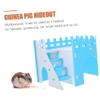 TOGEVAL Guinea Pig Hideout House with Ladder for Hamsters and Small Pets view 4