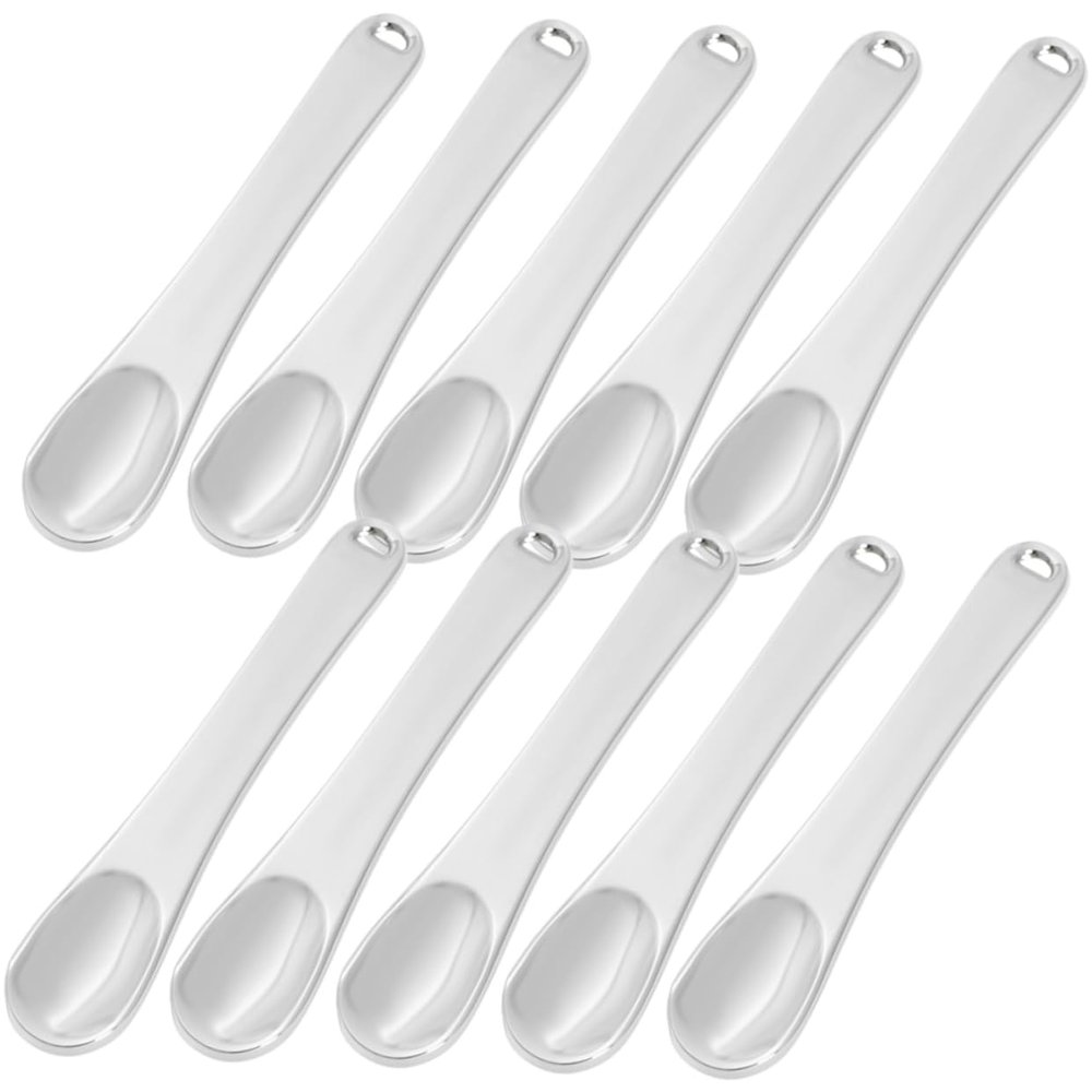 HONMEET 10-Piece Silver Alloy Skin Care Spatulas