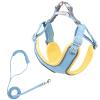 HWJFDC Adjustable No-Pull Dog Harness with Leash, Green-Pink, XXS view 4