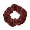 Anevous 5-Pack Velvet Hair Ties for Women, Elastic Scrunchies, Soft Thick Ponytail Hair Bands, Reddish Brown view 1