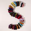 Anevous 5-Pack Velvet Hair Ties for Women, Elastic Scrunchies, Soft Thick Ponytail Hair Bands, Reddish Brown view 4
