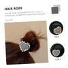 Mikinona 6-Piece Pearl Heart-Design Hair Ties for Women view 2