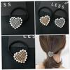 Mikinona 6-Piece Pearl Heart-Design Hair Ties for Women view 3