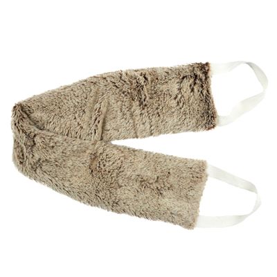 SENSLY Microwaveable Neck Support with Ceramic Beads, Taupe