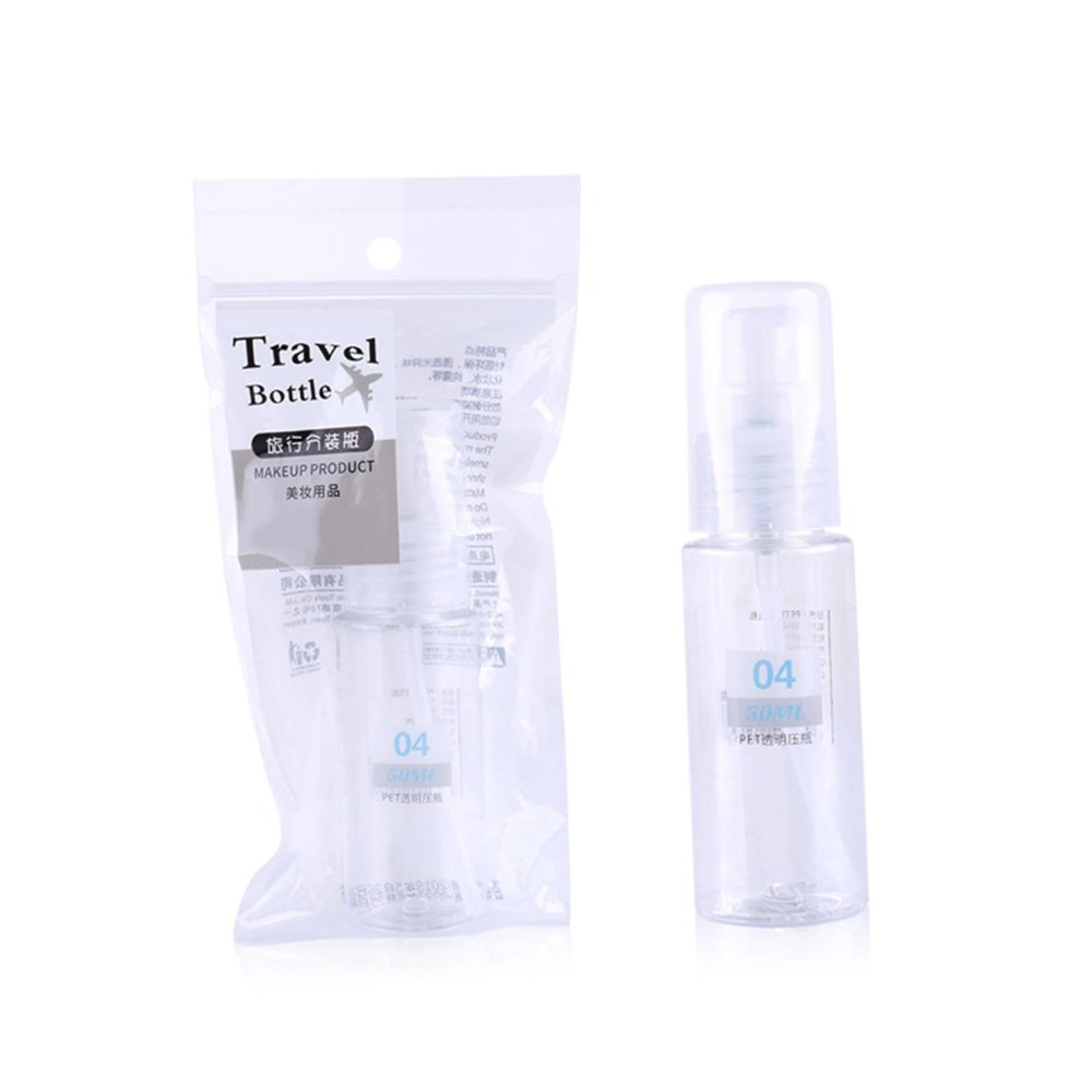 BELLIFFY 3-Pack 50 mL Refillable PET Travel Bottles, Low Odor, Individually Packaged