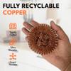 6 Copper-Coated Pot Scrubbers, 9 cm view 3