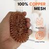 6 Copper-Coated Pot Scrubbers, 9 cm view 4