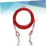 BESPORTBLE 5 m Red Dog Lead, 5 mm Steel Rope with Ergonomic Handle view 4