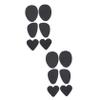 DEARMAMY 6 Pairs Non-Slip Sole Pads for Shoes, High Heels and Boots, Noise-Reducing Rubber Pads, Black, Easy to Cut view 1