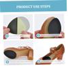 DEARMAMY 6 Pairs Non-Slip Sole Pads for Shoes, High Heels and Boots, Noise-Reducing Rubber Pads, Black, Easy to Cut view 4