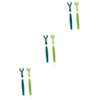 BUGUUYO 6-Piece Dog Toothbrush Set with Triple-Head Design view 1