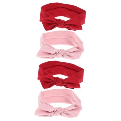 TOYANDONA 4-Piece Girls' Headbands with Elastic Bows