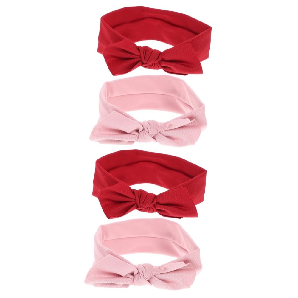 TOYANDONA 4-Piece Girls' Headbands with Elastic Bows