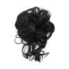 Black Hair Bun Wig with Elastic Band, Heat-Resistant view 1