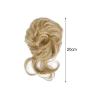 Black Hair Bun Wig with Elastic Band, Heat-Resistant view 2