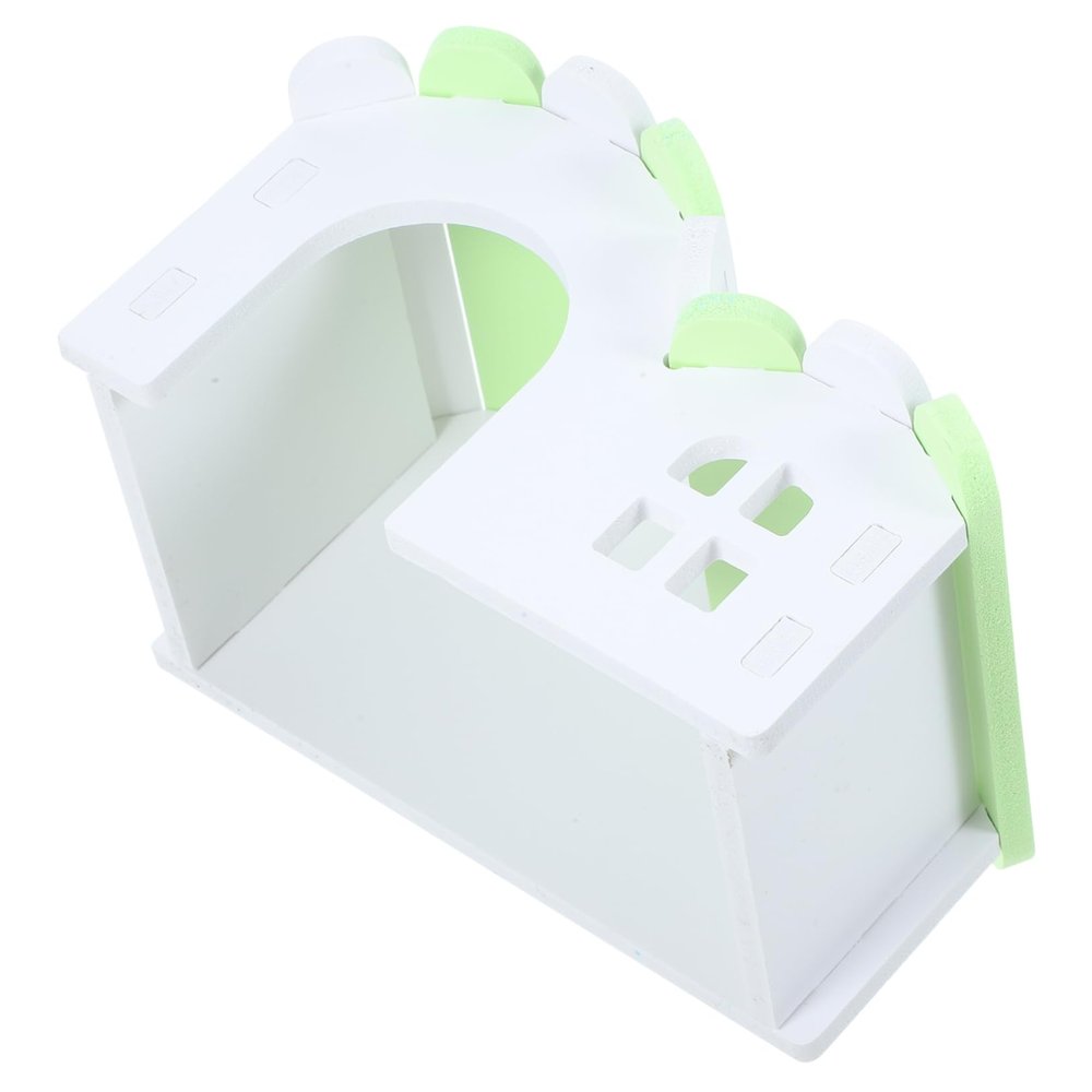 TOGEVAL Wooden Hamster House for Small Pets