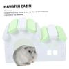 TOGEVAL Wooden Hamster House for Small Pets view 2
