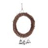 BESPORTBLE Parrot Toy Rattan Hanging Swing with Bells view 1