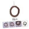 BESPORTBLE Parrot Toy Rattan Hanging Swing with Bells view 3