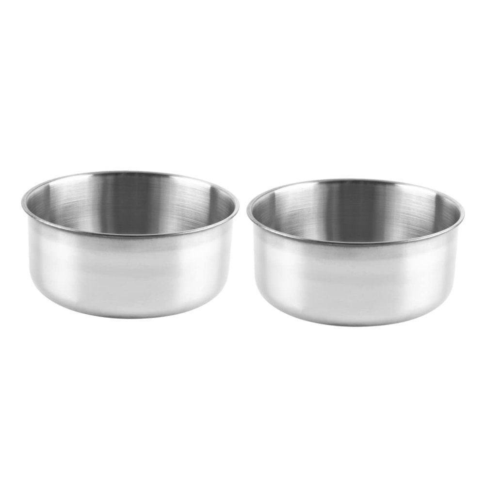 CIYODO Practical Feeding Accessory 2 Pack Stainless Steel Bird Bowl