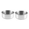 CIYODO Practical Feeding Accessory 2 Pack Stainless Steel Bird Bowl view 1