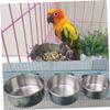 CIYODO Practical Feeding Accessory 2 Pack Stainless Steel Bird Bowl view 4