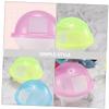 3-Piece Plastic Hamster Sand Bath, Transparent Space Capsule view 3
