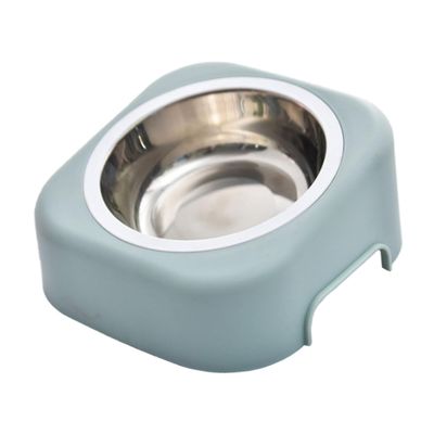 Cat Bowl with 15° Incline and High Base, Blue