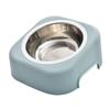 Cat Bowl with 15° Incline and High Base, Blue view 1