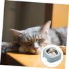 Cat Bowl with 15° Incline and High Base, Blue view 4