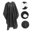PLAFOPE Black Polyester Taffeta Hairdressing Cape, Quick-Drying view 2