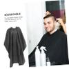 PLAFOPE Black Polyester Taffeta Hairdressing Cape, Quick-Drying view 4