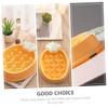 CIYODO Pineapple-Shaped Slow Feeder Bowl for Dogs and Cats, Yellow PP, Easy to Clean view 2