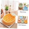 CIYODO Pineapple-Shaped Slow Feeder Bowl for Dogs and Cats, Yellow PP, Easy to Clean view 4
