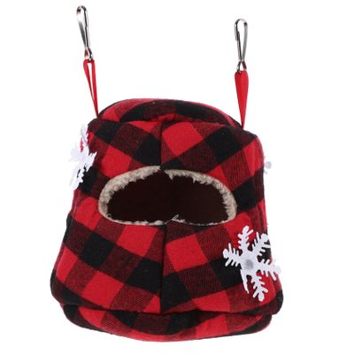 VILLFUL Cotton Hamster House, Hanging Bird Nest, Warm Hideaway for Chinchillas and Hamsters