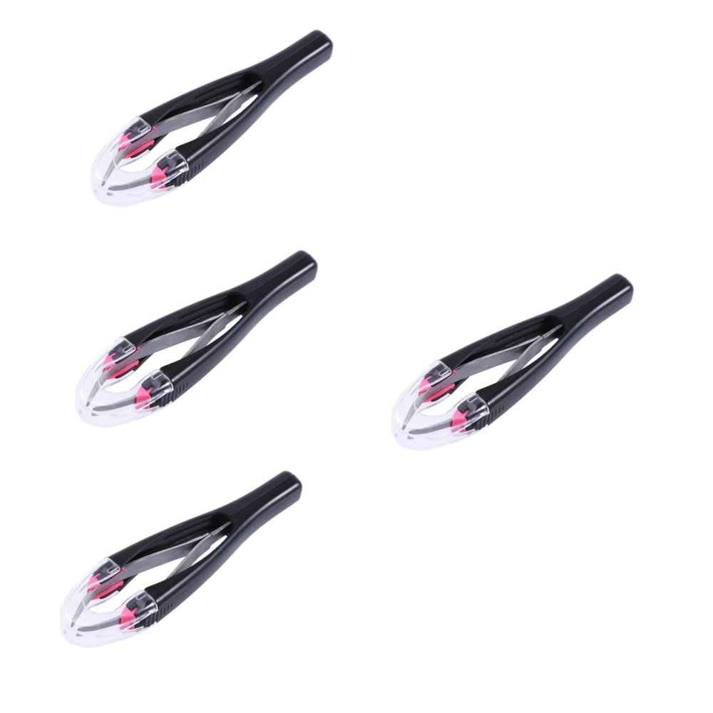 WOONEKY 4-Piece Retractable Automatic Eyebrow Tweezers