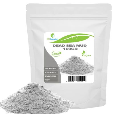 Dead Sea Mud, 100 g – DIY Face, Body & Hair Masks, Gentle Scrubs, Soap Making, Anti-Aging & Skin Firming